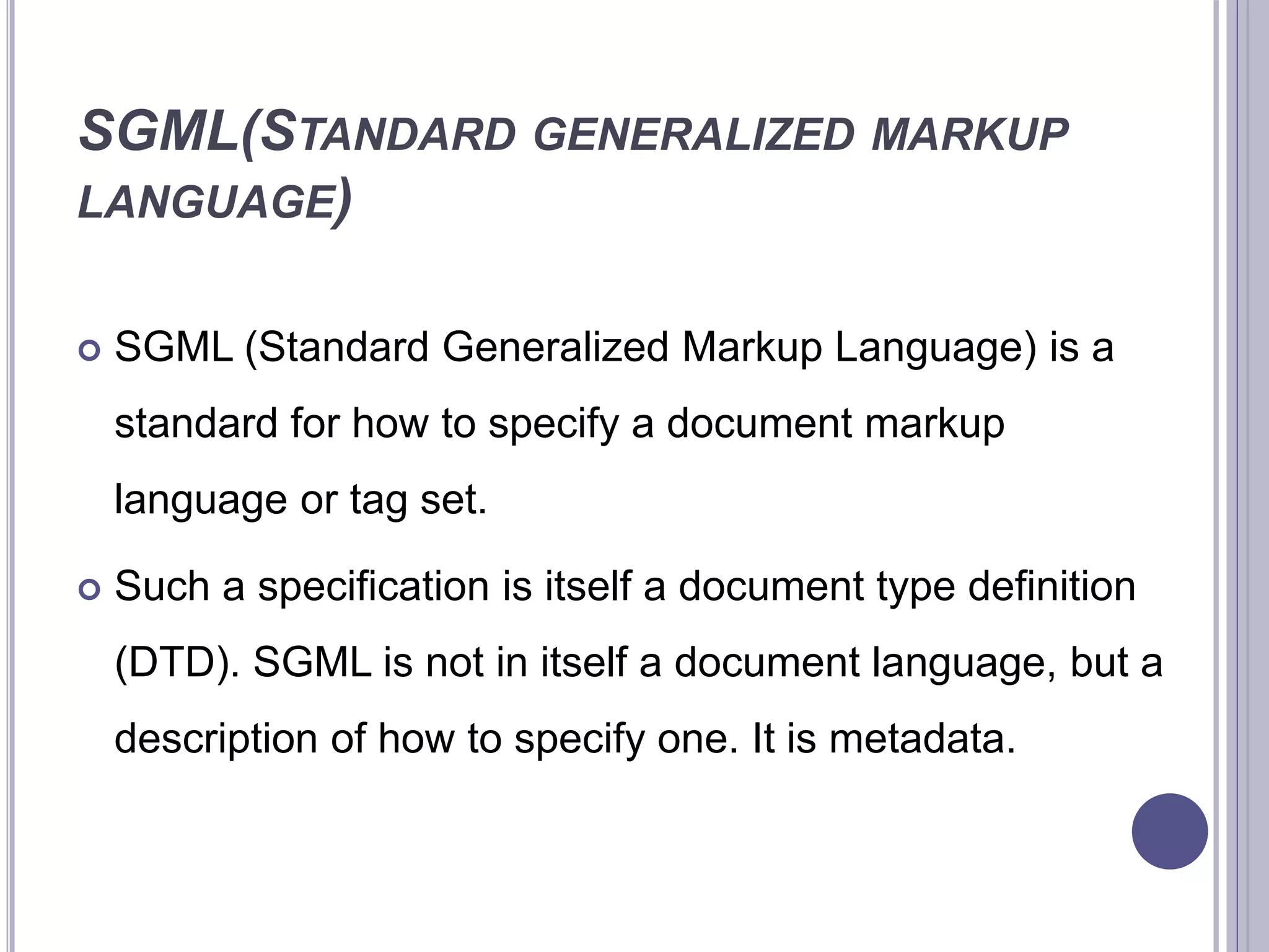 UNDERSTANDING MARKUP LANGUAGES.pptx | Web Design and HTML | Internet