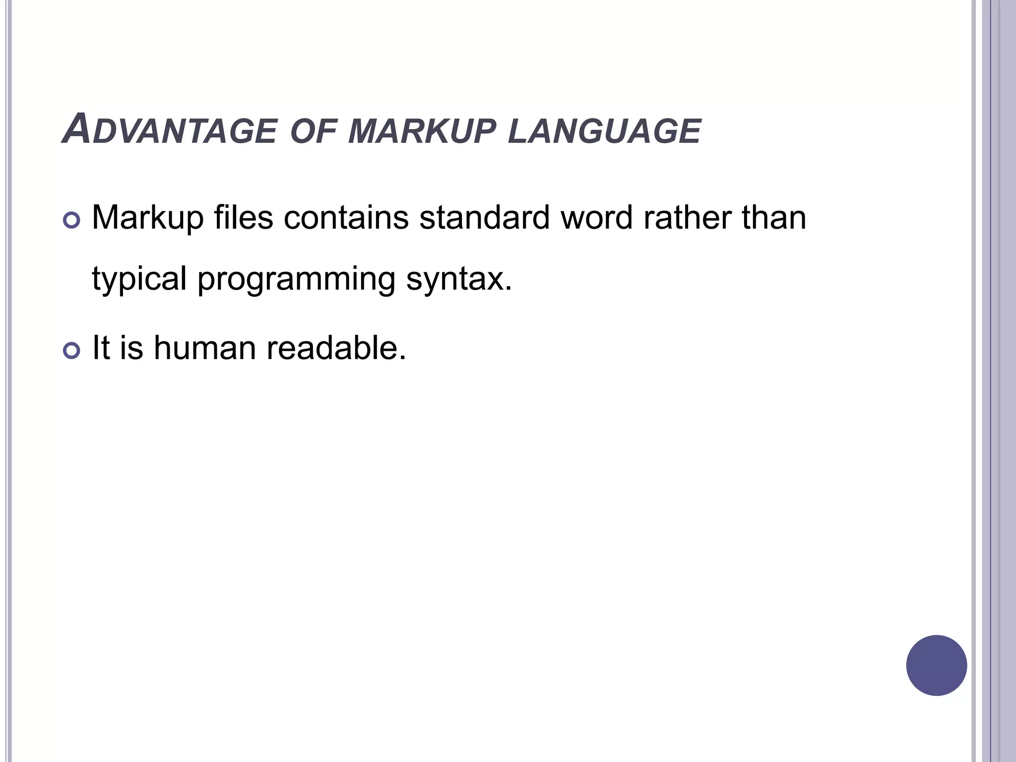 UNDERSTANDING MARKUP LANGUAGES.pptx | Web Design and HTML | Internet