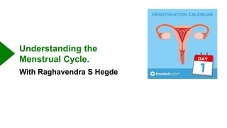 Understanding the
Menstrual Cycle.
With Raghavendra S Hegde
 