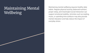 Understanding Mental Health and Emotional Wellbeing in Modern Life | PDF