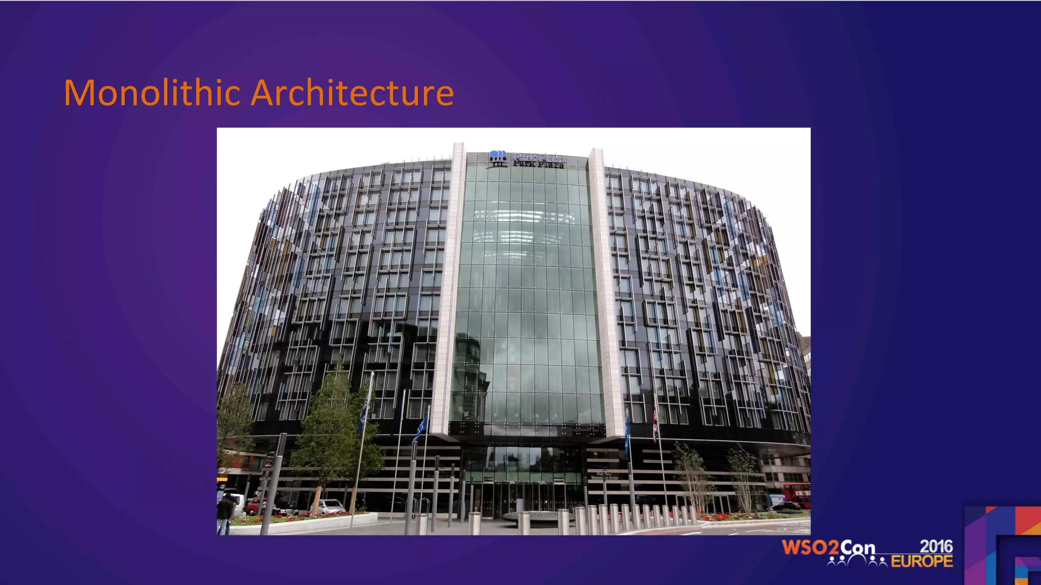 Monolithic	Architecture		
 