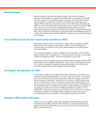Understanding Modified Endowment Contracts (MEC) | PDF