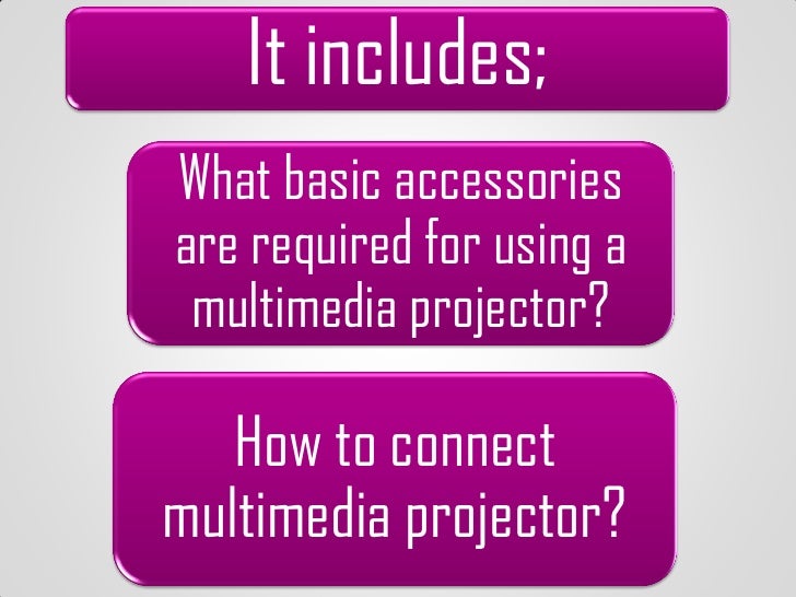 Understanding multimedia projectors.