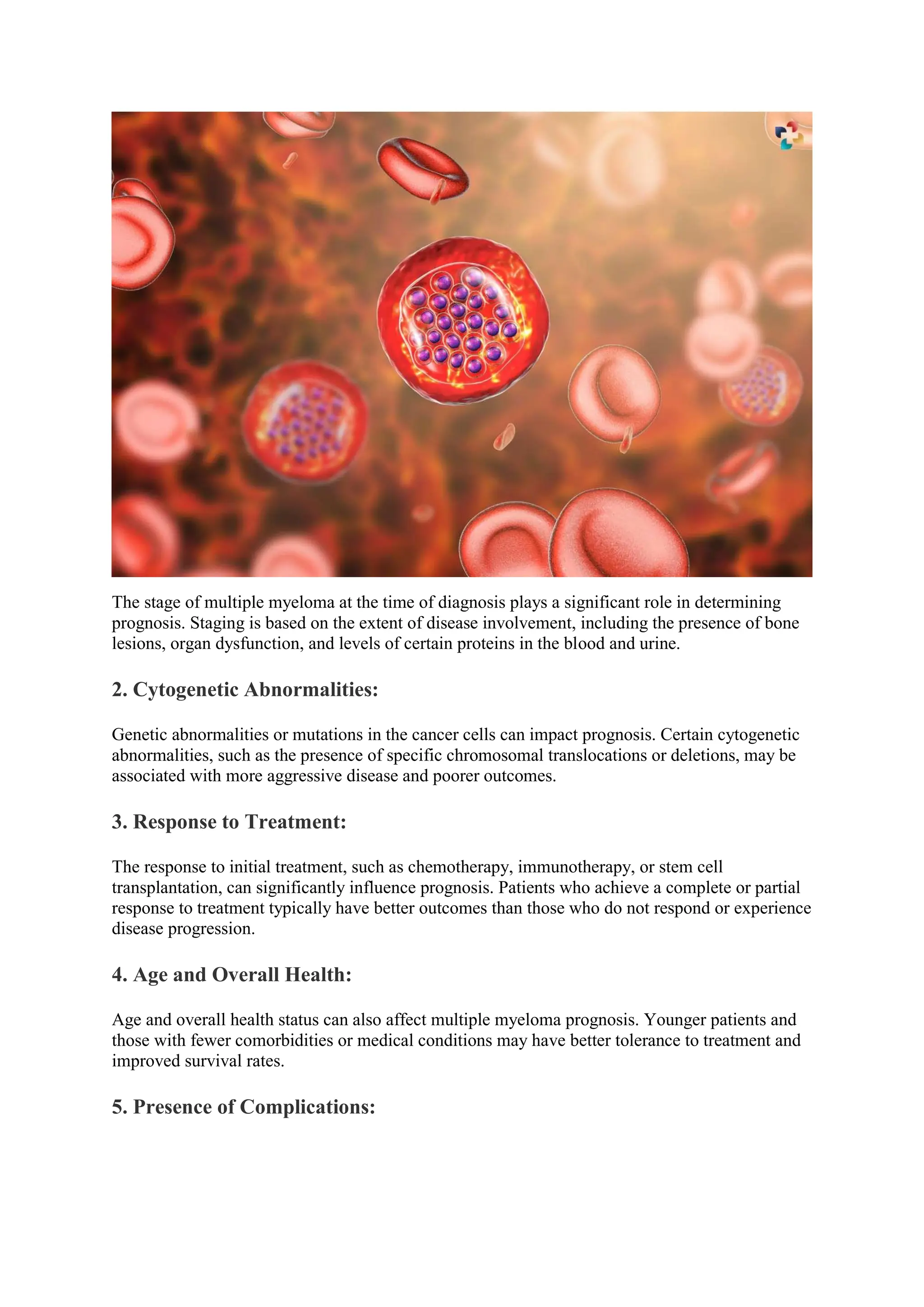 Multiple Myeloma Prognosis Affecting Factors Diagnosis And Staging Multiple myeloma prognosis affecting factors diagnosis and staging