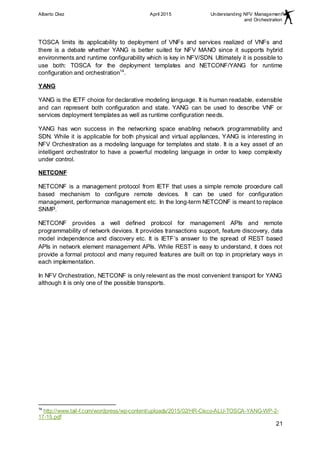 Understanding NFV Management and Orchestration | PDF