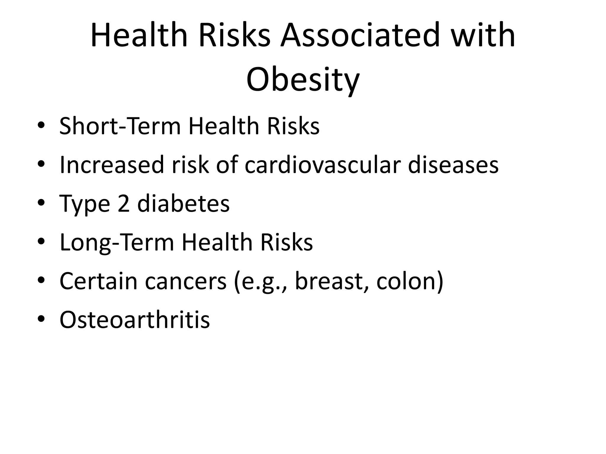 Understanding Obesity And Management Pptx