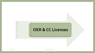 OER & CC Licenses
9/12/2020 Dr. Indira Koneru 7
 