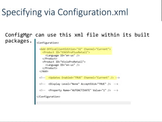 Specifying via Configuration.xml
 
