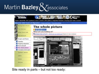 Site ready in parts – but not too ready:
 