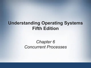 Understanding Operating Systems Fifth Edition Chapter 6 Concurrent Processes 