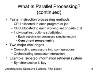 Understanding operating systems 5th ed ch06 | PPT