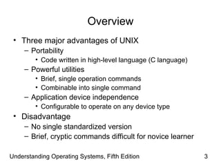 Cryptic Unix Command Understanding operating systems 5th ed ch13 | PPT