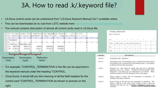 Understanding optistruct & LS-Dyna files using text editor | PPTX