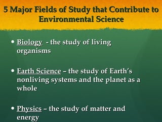 Understanding Our Environment | PPT