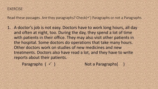 Understanding paragraphs | PPTX | Food & Drink