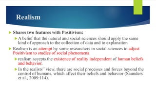 Understanding philosophy of research Slide 27