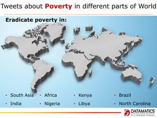 Tweets about Poverty in different parts of World
Eradicate poverty in:

• South Asia

• Africa

• Kenya

• Brazil

• India

• Nigeria

• Libya

• North Carolina

 