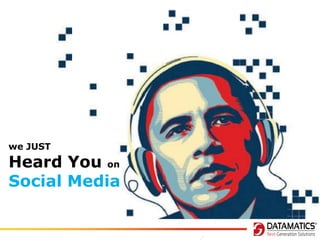 v

we JUST

Heard You on
Social Media

 