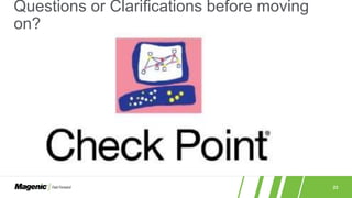 23
Questions or Clarifications before moving
on?
 