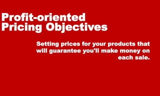 Understanding Pricing PPT