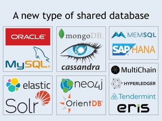 A new type of shared database
 