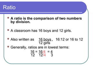 Comprehensive Guide to Understanding Ratios and Proportions in Math | PPT