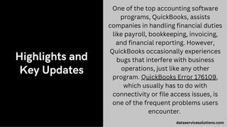 Understanding QuickBooks Error 176109 Causes and Solutions | PDF