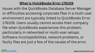 Understanding QuickBooks Error 176109 Causes and Solutions | PDF