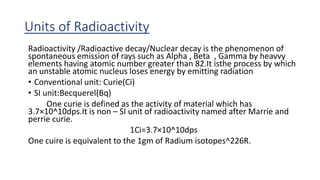Understanding radiation units | PPTX | Chemistry | Science
