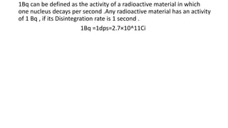 Understanding radiation units | PPTX
