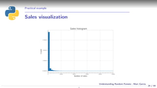 Practical example
Sales visualization
24 / 44
Understanding Random Forests - Marc Garcia
 