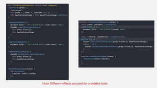 Note: Different effects are used for unrelated tasks
 