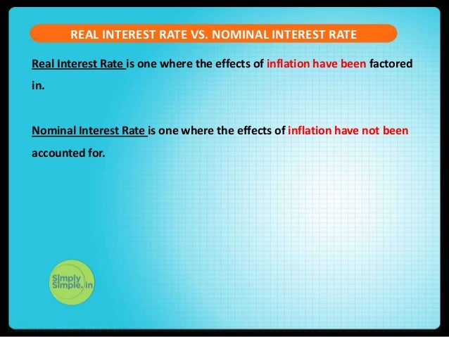 Understanding Real Vs Nominal Interest