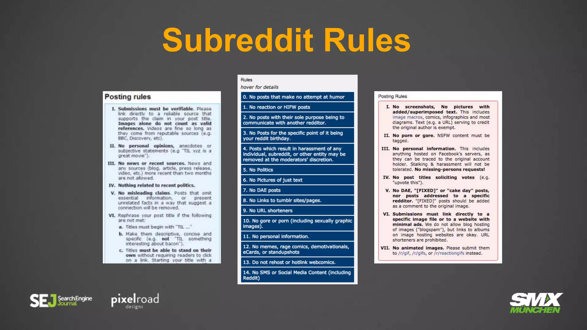 Subreddit Rules
 