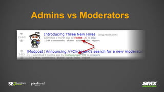 Admins vs Moderators
 