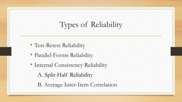 Understanding Reliability and Validity | PPTX