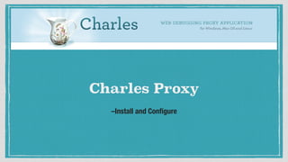 Usint Charles Proxy to understand REST | PDF