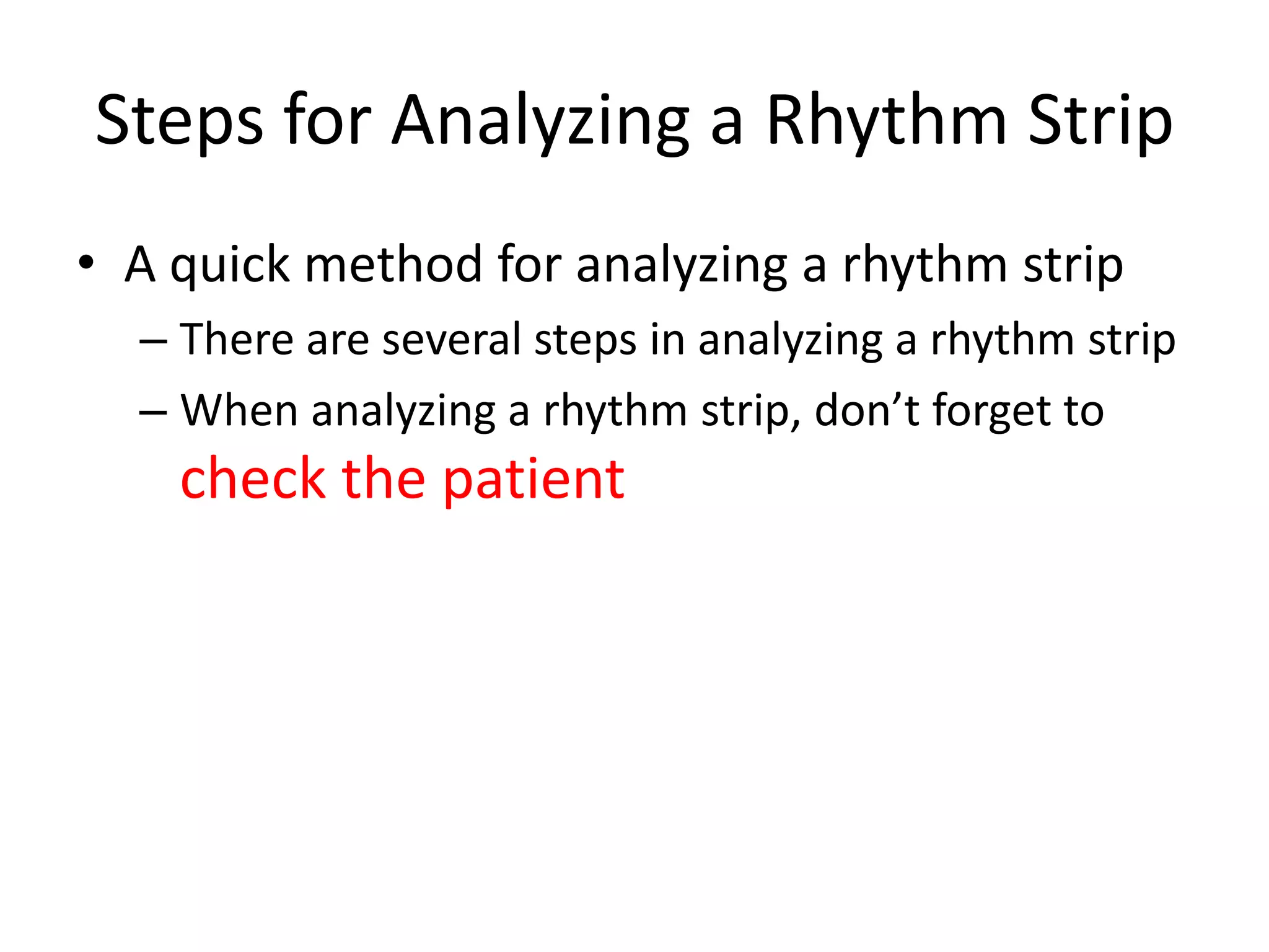 Understanding rhythm strips | PPTX