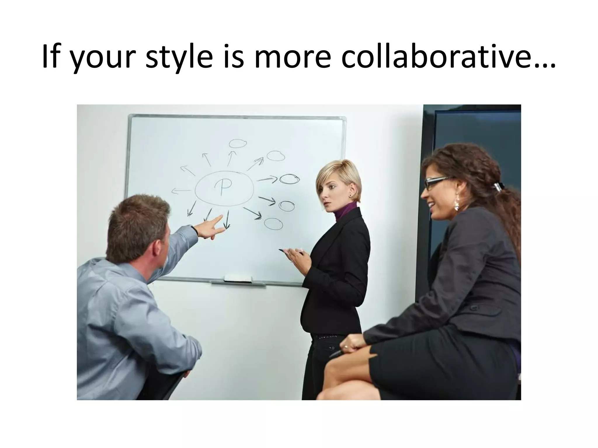 If your style is more collaborative…
 