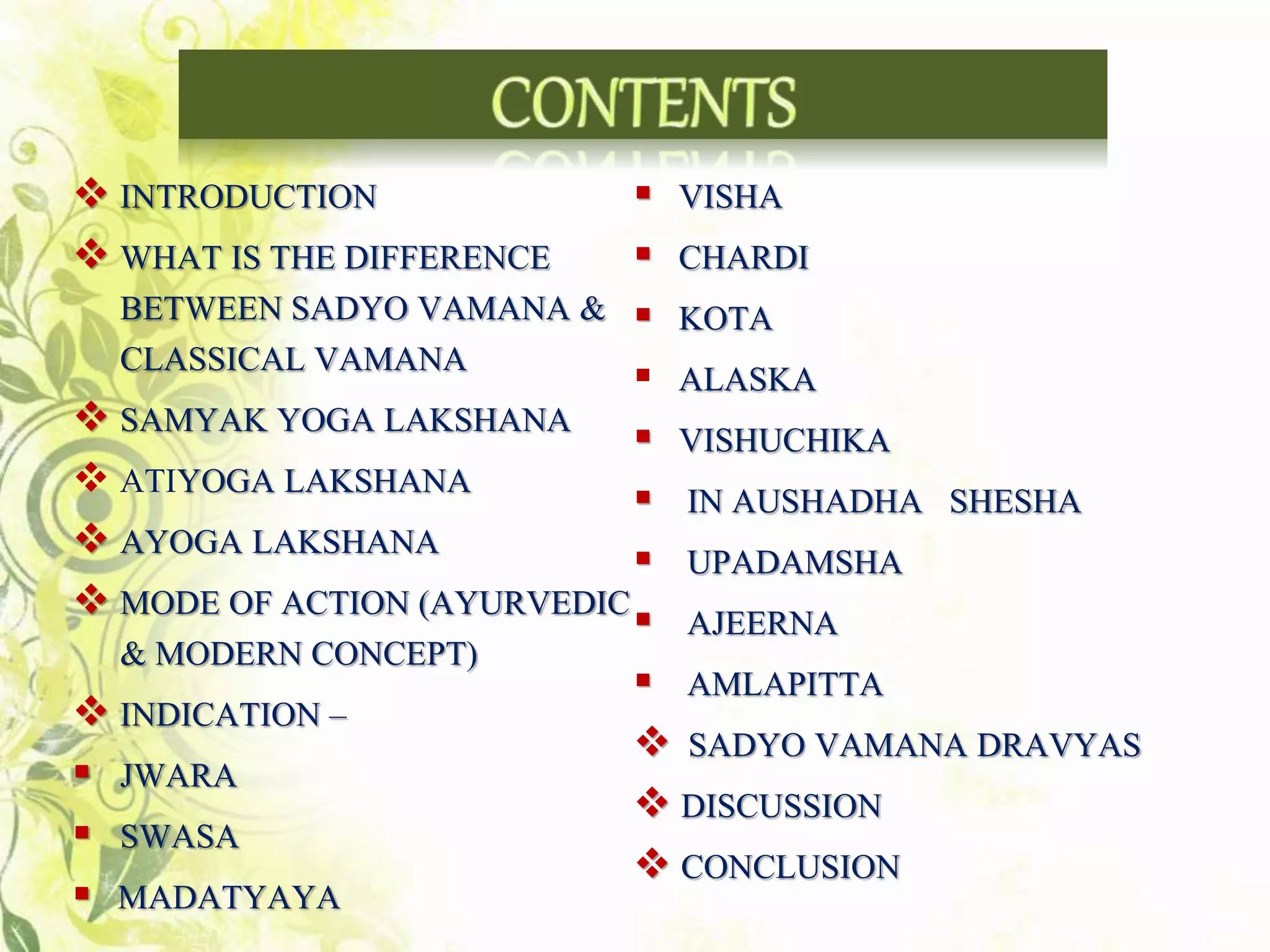 Understanding sadyovamana & it’s various application | PPTX