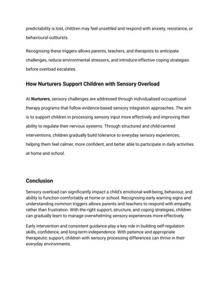 Understanding Sensory Overload in Autism and ADHD | Nurturers | PDF