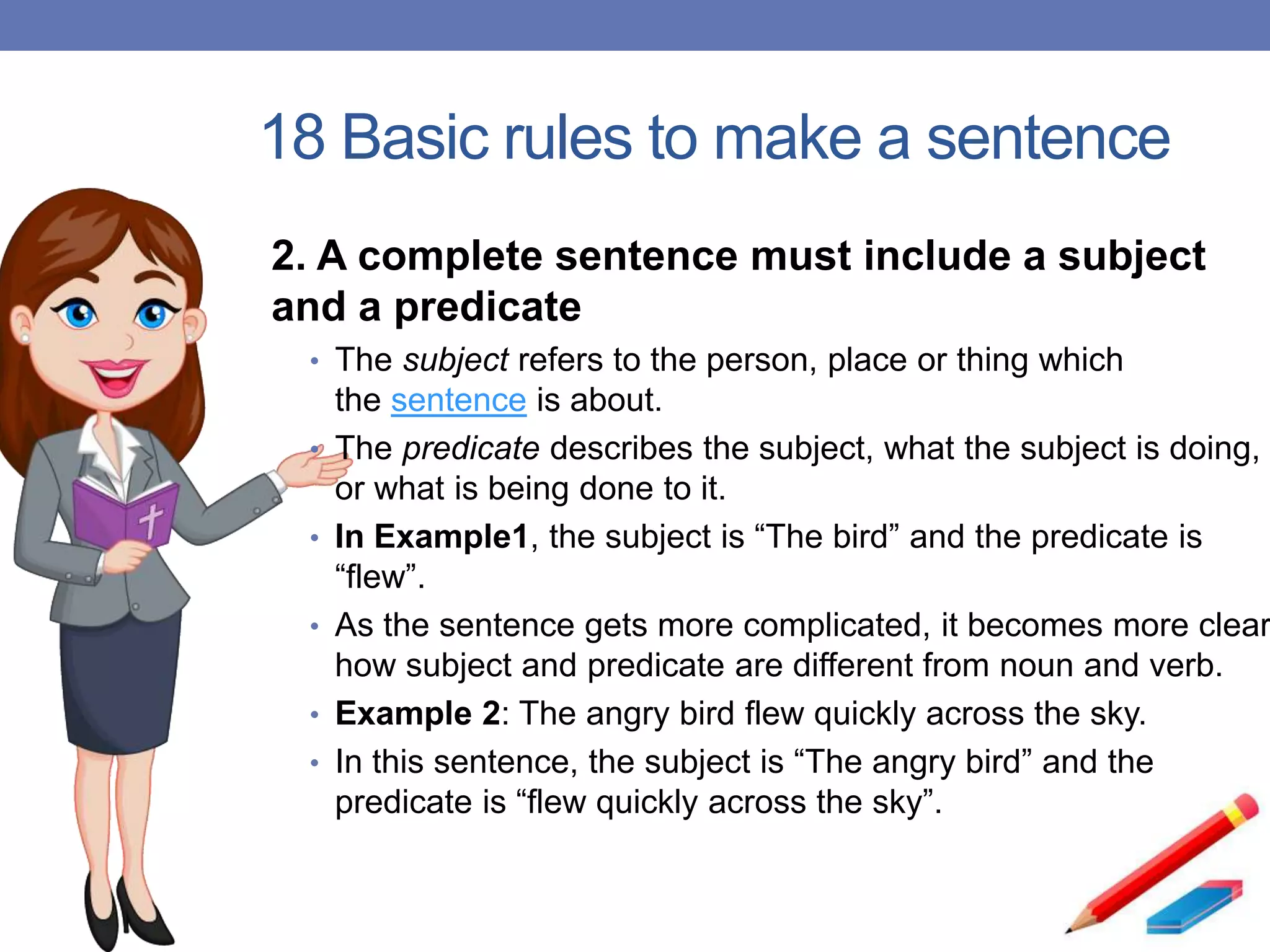 Understanding sentence english grammar ppt