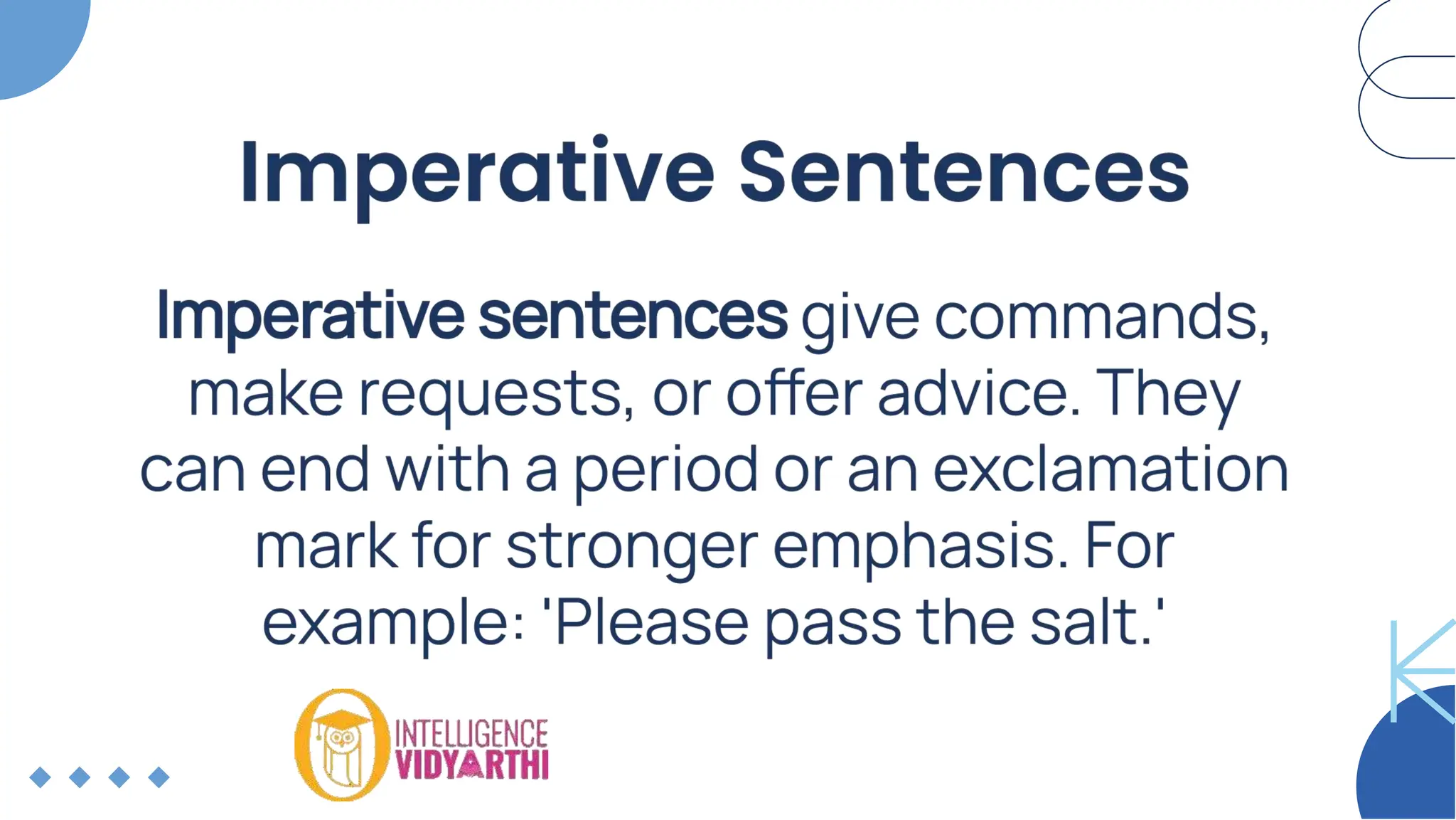 Understand Four main sentence functions in English