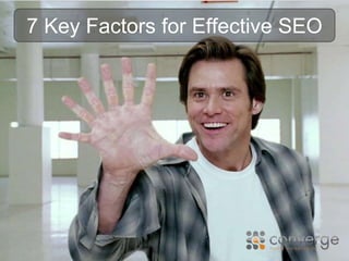 7 Key Factors for Effective SEO 
7 Key 
Factors for Effective 
SEO 
 