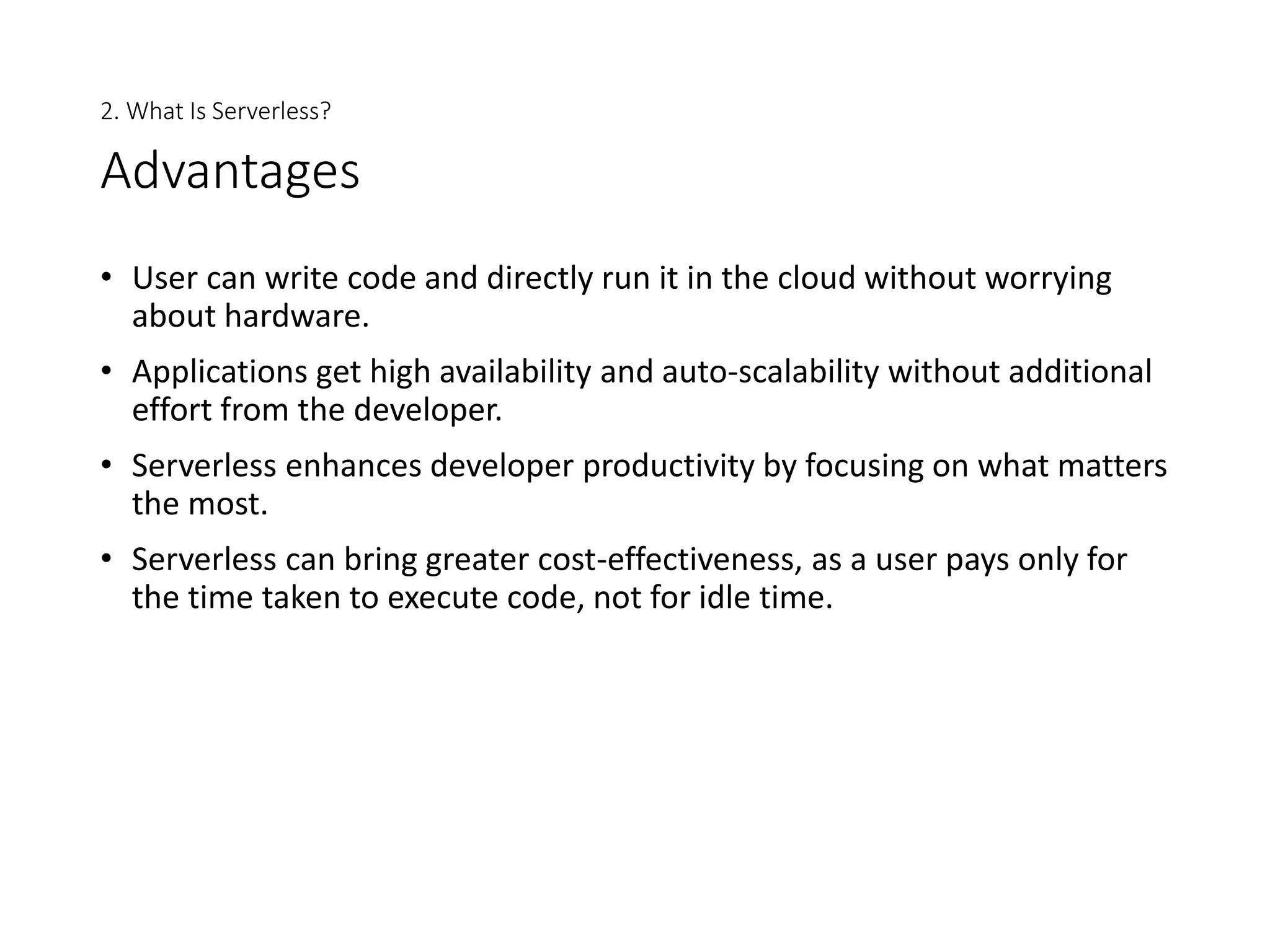 Understanding serverless architecture