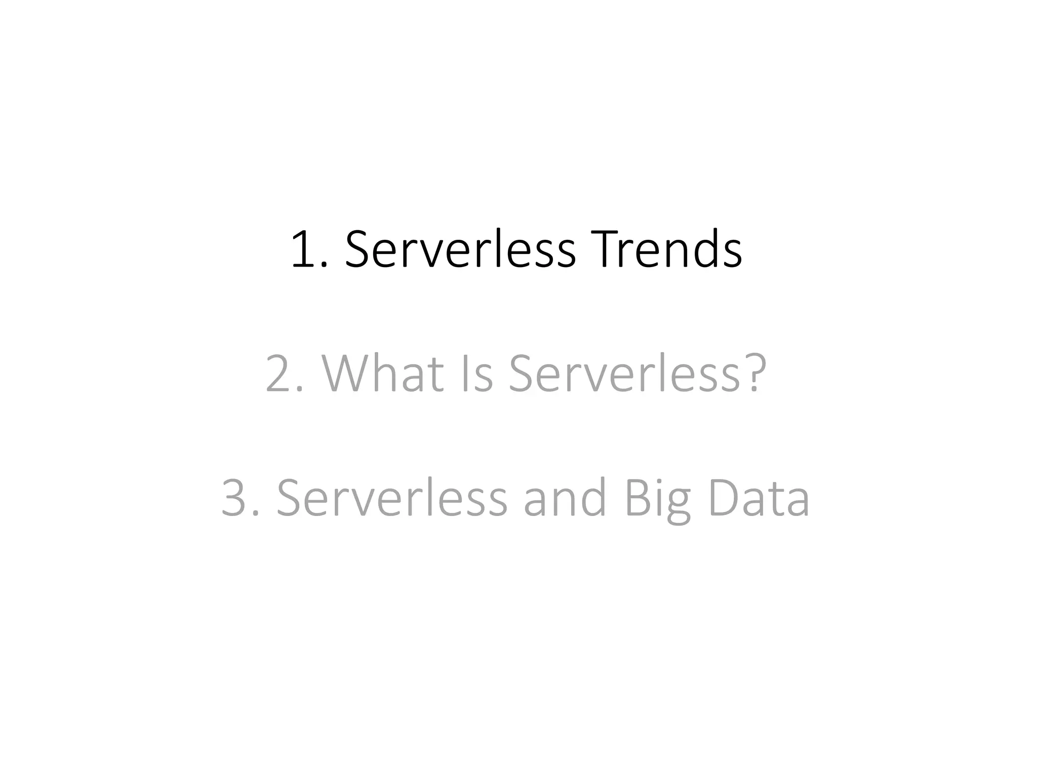 Understanding serverless architecture