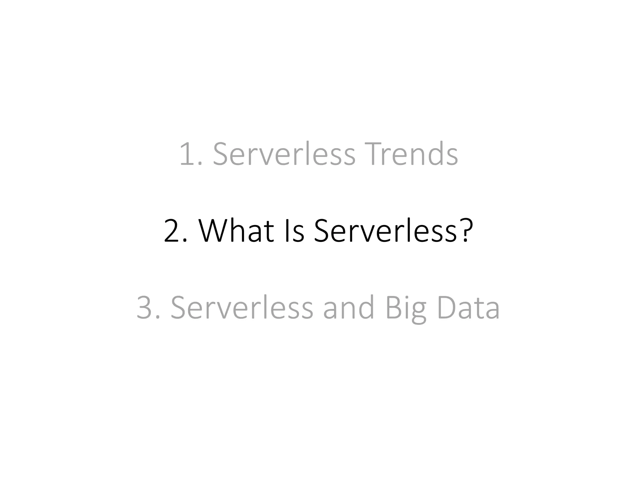 Understanding serverless architecture