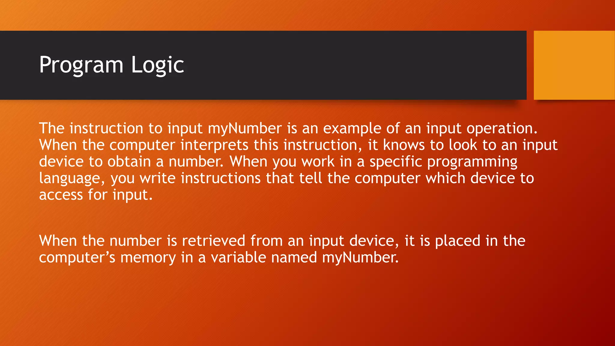 Understanding Simple Program Logic | PPSX