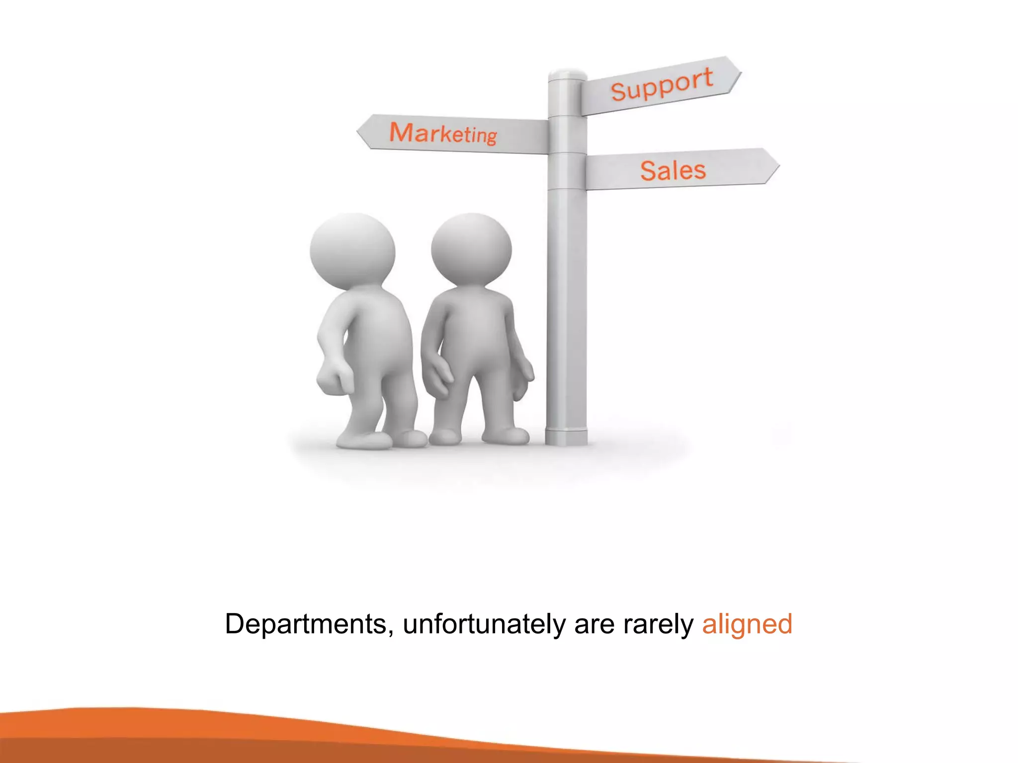 Departments, unfortunately are rarely  aligned 