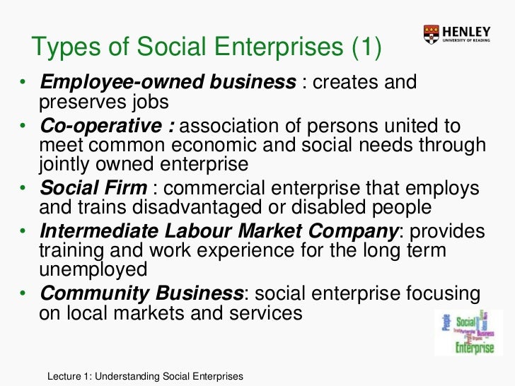 Understanding Social Enterprises